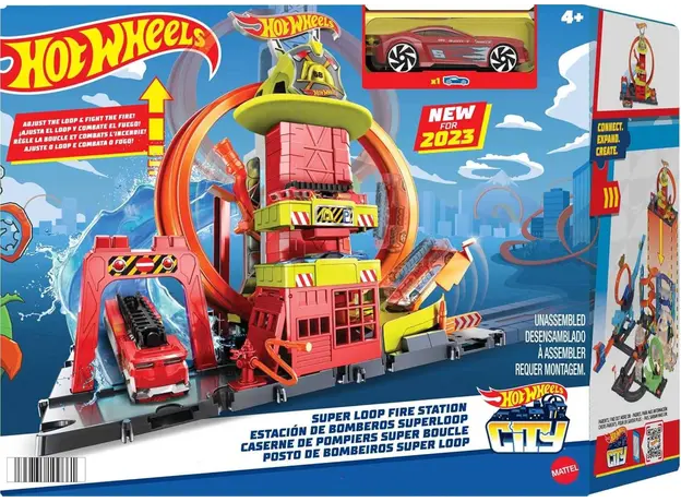 სათამაშო კომპლექტი Mattel HW City Super Fire Station Station, 5 image