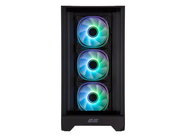 ქეისი 2E 2E-G2302B Dominator Pro, Computer Case, MidT, ATX, Mini-ITX, Micro-ATX, 2xUSB3.0, USBType-C, Black, 3 image