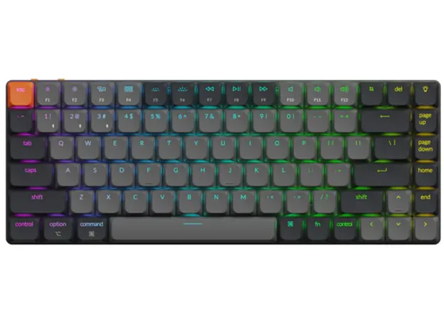 კლავიატურა Keychron K3 V3 84 keys, K Brown, BT/USB-A, RGB, black, 2 image