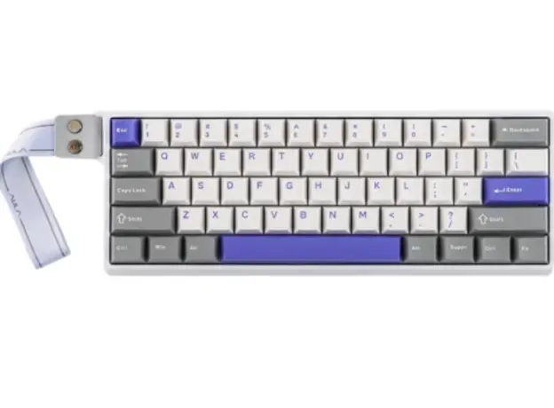 კლავიატურა AULA WIN60 HE MAX Edition RGB Wired Gaming Keyboard White/Grey/Blue (Wing Chun Magnetic Switch), 2 image