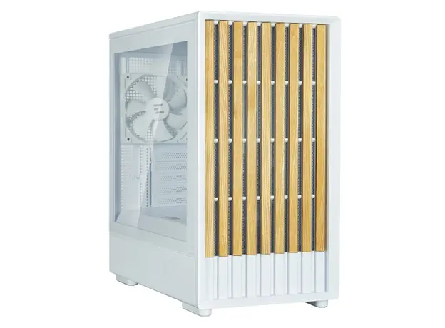 კომპიუტერის ქეისი Zalman PC case P10 Namu without PSU, 1xUSB3.0, 1xUSBType-C, 2x120mm, 1x120mm ARGB, VGA 340мм, LCS ready, TG Side Panel, mATX, white, 3 image