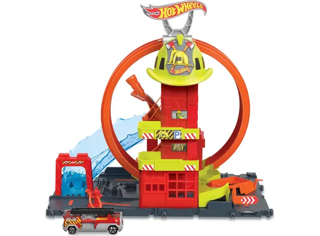 სათამაშო კომპლექტი Mattel HW City Super Fire Station Station, 2 image
