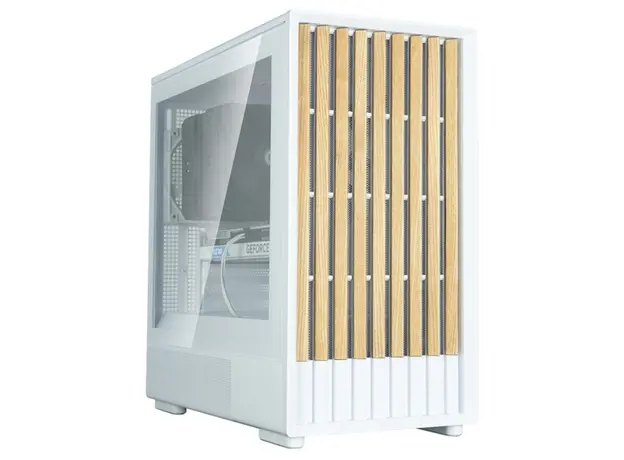 კომპიუტერის ქეისი Zalman PC case P10 Namu without PSU, 1xUSB3.0, 1xUSBType-C, 2x120mm, 1x120mm ARGB, VGA 340мм, LCS ready, TG Side Panel, mATX, white