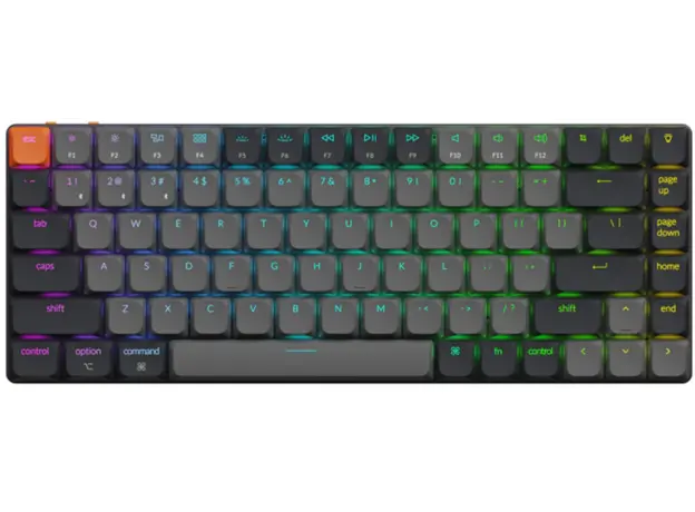 კლავიატურა Keychron K3 V3 84 keys, K Red, BT/USB-A, RGB, black, 2 image