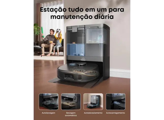 მტვერსასრუტი Eufy X10 Pro Omni B2B - Europe (excluded UK plug) Black Iteration 1, 5 image