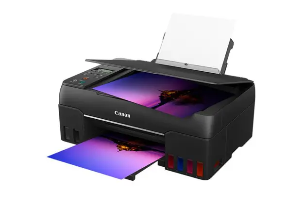 Printer Canon MFP PIXMA G640 with Scanner 600 x 1200 dpi and high yield ink bottles, printing, 3 image