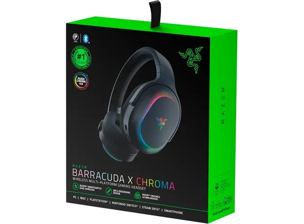 ყურსასმენი Razer Gaming Headset Barracuda X Chroma, BT/WL, RGB, black, 4 image