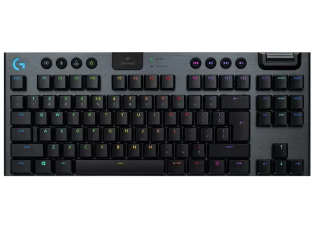 კლავიატურა LOGITECH G915 X LIGHTSPEED TKL Wireless Gaming Keyboard - BLACK - US INT'L - 2.4GHZ/BT - N/A - EMEA28i-935 - CLICKY, 3 image
