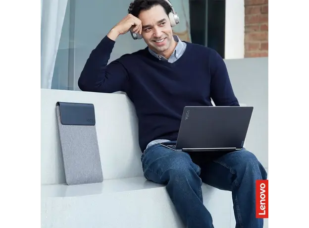 ნოუთბუქის ჩანთა Lenovo GX41K68624 Yoga, 14.5", Laptop Sleeve, Grey, 6 image