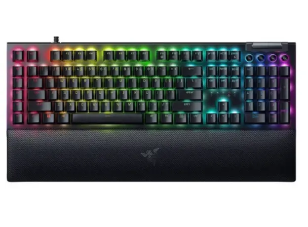 კლავიატურა Razer Keyboard mechanical BlackWidow V4, 114key, Green Switch, USB-A, EN, RGB, black
