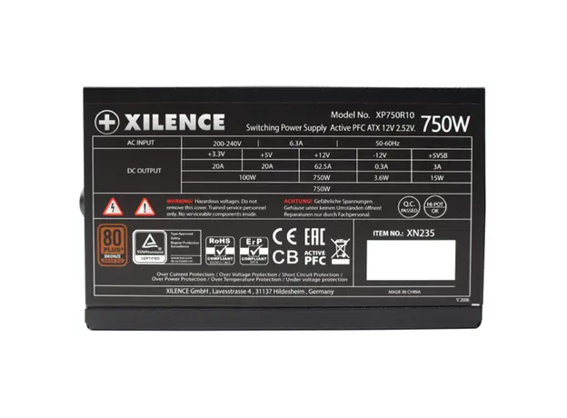 კვების ბლოკი Xilence Power Supply Gaming Series XP750R10 - 750 Watt 80+ Bronze, 6 image