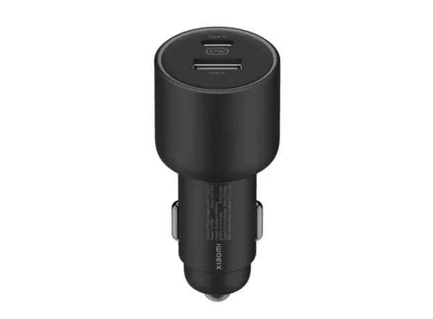 მანქანის დამტენი Xiaomi 67W Car Charger (Type-A + Type-C)