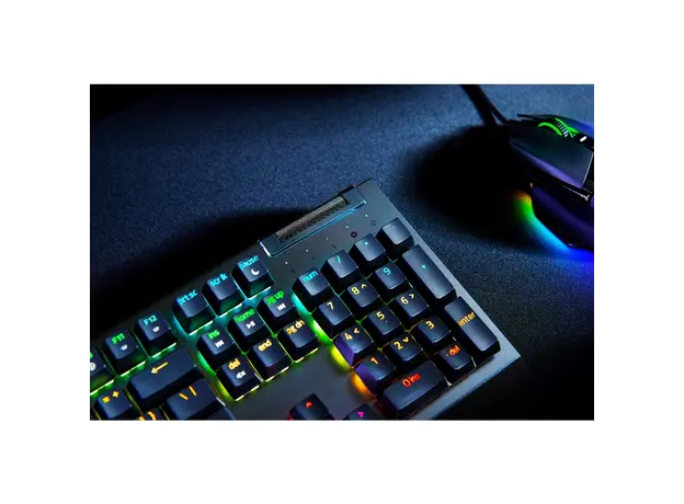 Razer Keyboard mechanical BlackWidow V4 X, 110key, Yellow Switch, USB-A, EN, RGB, black, 7 image