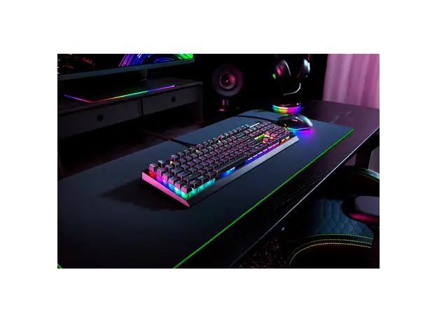 Razer Keyboard mechanical BlackWidow V4 X, 110key, Yellow Switch, USB-A, EN, RGB, black, 8 image