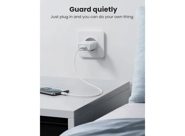 მობილურის დამტენი UGREEN CD122 (10133), 18W, USB Fast Charger, White, 3 image