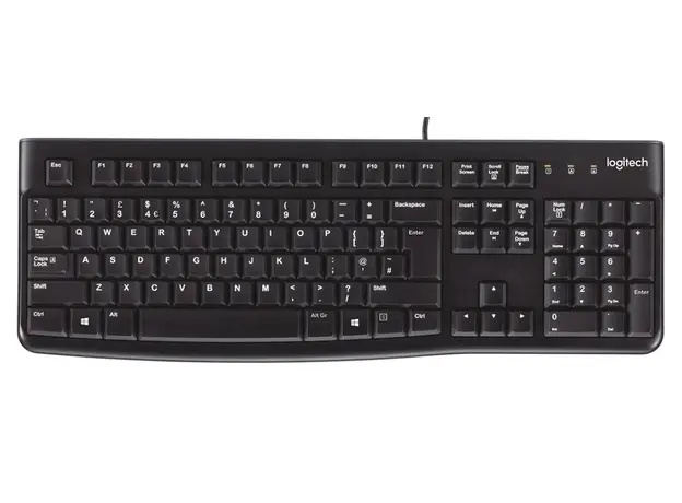 კლავიატურა LOGITECH K120 Corded Keyboard - BLACK - USB - RUS, 2 image