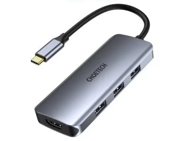 ადაპტერი Choetech HUB-M19 7 in 1 USB-C to HDMI Multiport