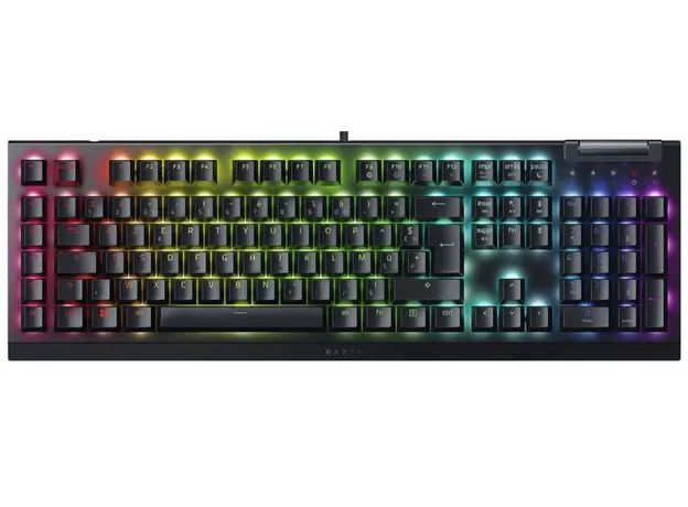 კლავიატურა Razer Keyboard mechanical BlackWidow V4 X, 110key, Yellow Switch, USB-A, EN/RU, RGB, black, 2 image