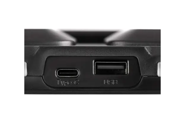ნოუთბუქის გამაგრილებელი 2E GAMING Laptop stand CPG-011, up to 17.3", 1xUSB-A, 1xUSB-C, LCD, RGB, black, 5 image