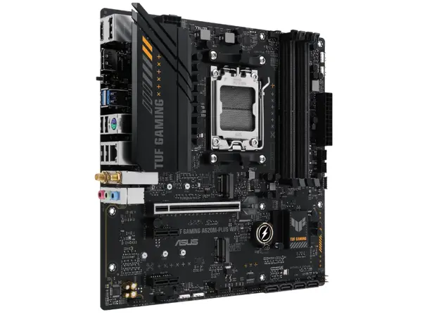 დედა დაფა ASUS TUF GAMING A620M-PLUS WIFI sAM5 A620 4xDDR5 HDMI DP Wi-Fi BT mATX, 3 image