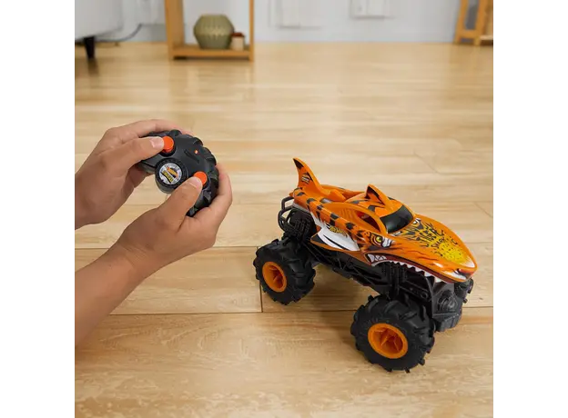 სათამაშო მანქანა Mattel Hot Wheels Monster Trucks 1:24 Tiger SharkTM RC Vehicle, 6 image