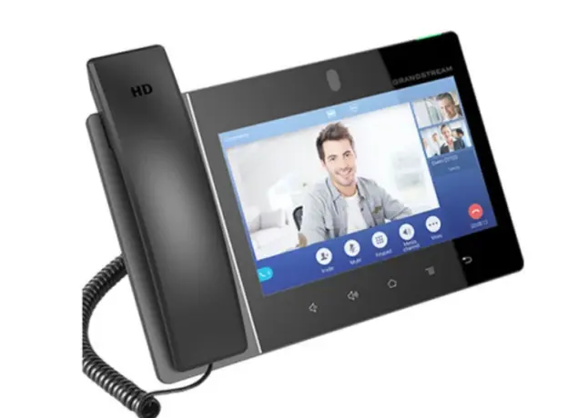 IP ტელეფონი Grandstream GXV3480 desktop video phone,8" 1280x800 capacitive touch screen IPS LCD, 16 lines with up to 16 SIP accounts, tiltable 2 mega-pixel CMOS, 2 image