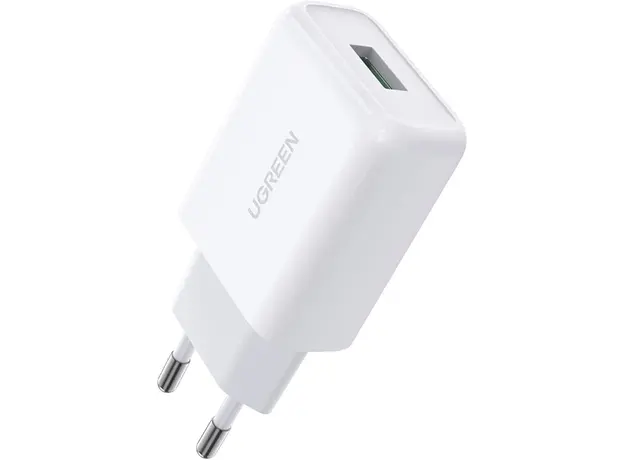 მობილურის დამტენი UGREEN CD122 (10133), 18W, USB Fast Charger, White, 2 image