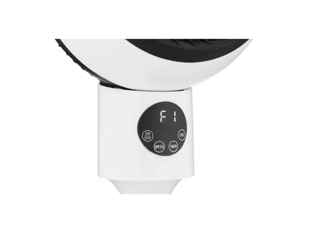 ვენტილატორი ARDESTO Floor fan, 50Вт, remote control, display, black and white, 7 image