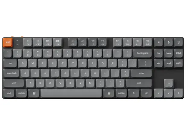კლავიატურა Mechanical keyboard Keychron K1 Max 84 keys, Gateron Brown, WL/BT/USB-A, RGB, black, 2 image