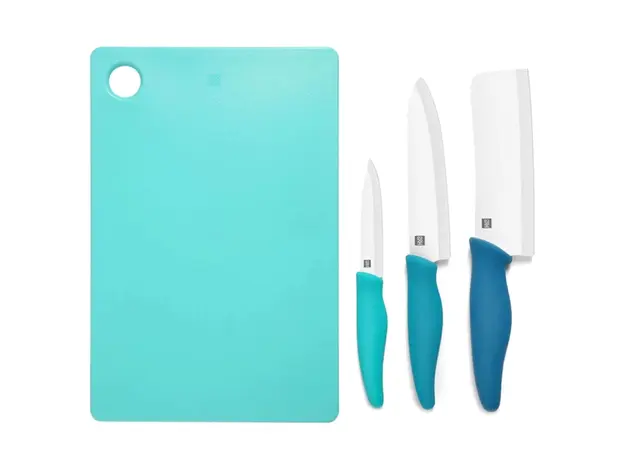 დანების ნაკრები Hou Hou HU0020, Ceramic Knife Set, Blue