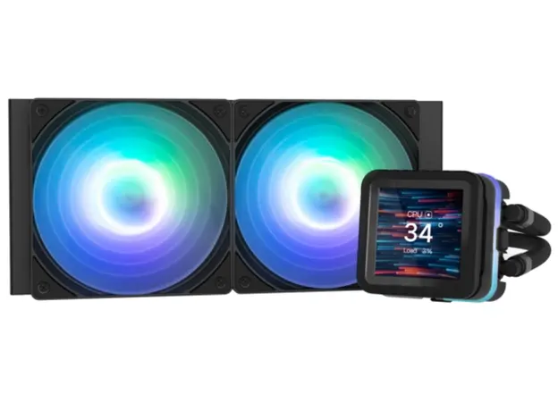 ქულერი Zalman LCS Alpha 2DS A36 ARGB, LGA1851, 1700, 1200, 115x, AM5, AM4, TDP 350W, black