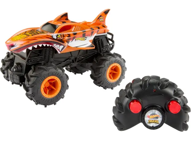 სათამაშო მანქანა Mattel Hot Wheels Monster Trucks 1:24 Tiger SharkTM RC Vehicle, 2 image