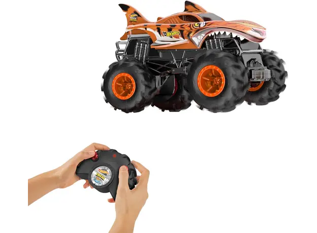 სათამაშო მანქანა Mattel Hot Wheels Monster Trucks 1:24 Tiger SharkTM RC Vehicle, 3 image