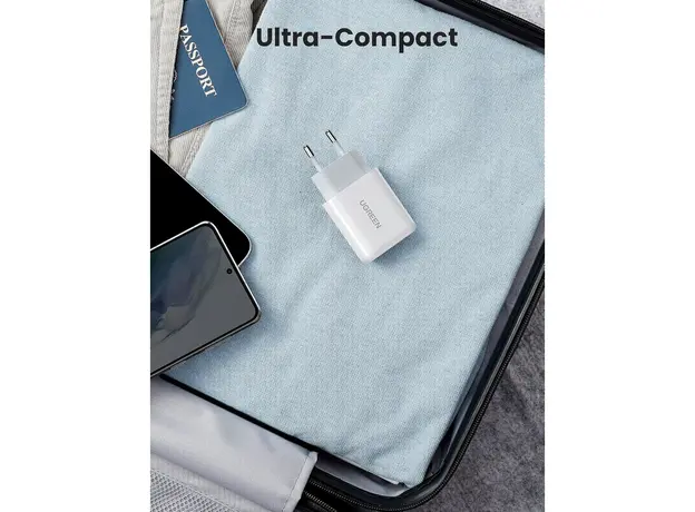 მობილურის დამტენი UGREEN CD122 (10133), 18W, USB Fast Charger, White, 8 image