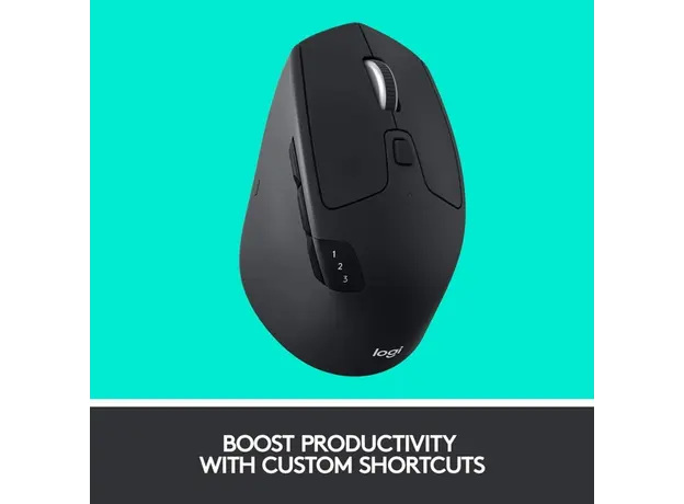 მაუსი LOGITECH M720 Triathlon Wireless Mouse - BLACK, 2 image