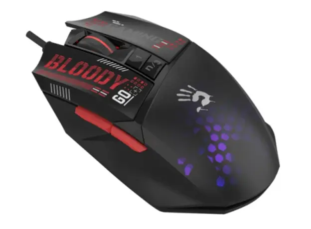 მაუსი A4tech W60 Max Mini Lightweight RGB Gaming Mouse Black, 2 image