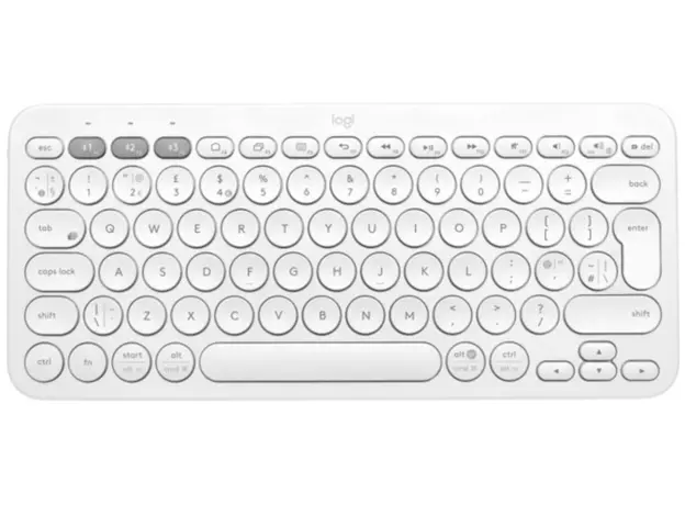 კლავიატურა LOGITECH K380 Multi-Device Bluetooth Keyboard - OFF-WHITE - RUS, 2 image