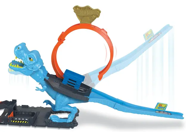 სათამაშო კომპლექტი Mattel HW City T-Rex Chomp Down, 3 image