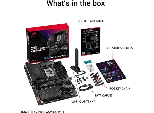 დედა დაფა ASUS ROG Strix Z890-E Gaming WiFi, 6 image