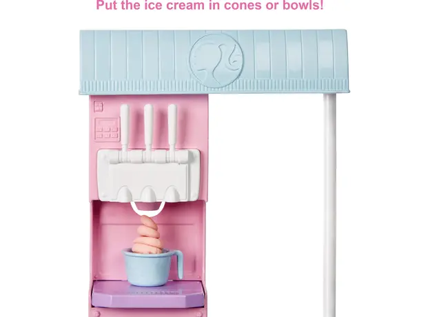 ბარბის თოჯინა MATTEL Barbie Ice Cream Shopkeeper Playset, 5 image