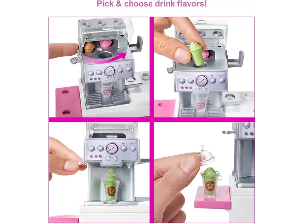 სათამაშო კომპლექტი MATTEL Barbie Coffee Shop Playset, 4 image