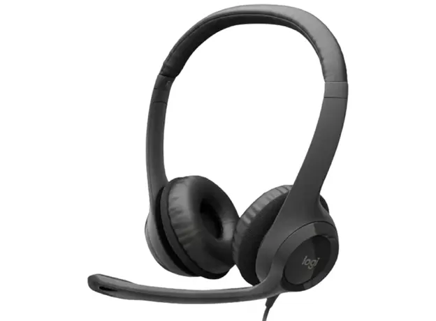 ყურსასმენი LOGITECH H390 Corded Headset - BLACK - USB, 2 image