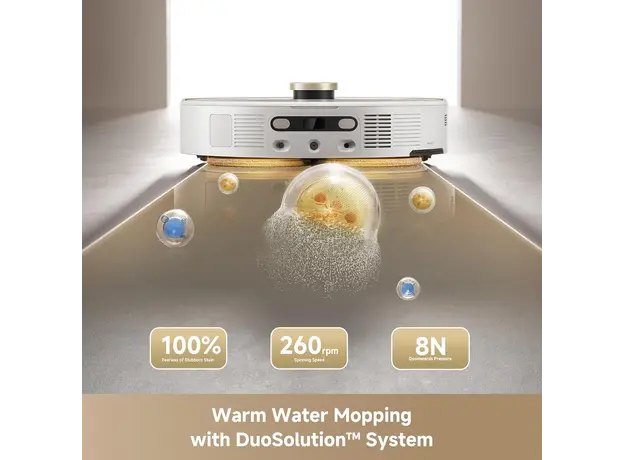 რობოტი მტვერსასრუტი Mova Robot Vacuum V50 Ultra Complete White (RLV72LE-1), 12 image