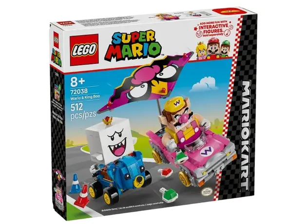 ლეგო LEGO Constructor Super Mario Mario Kart – Wario та King Boo