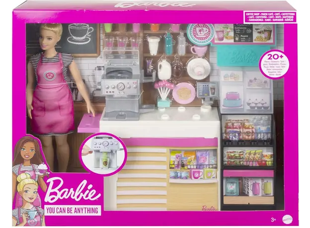 სათამაშო კომპლექტი MATTEL Barbie Coffee Shop Playset, 6 image