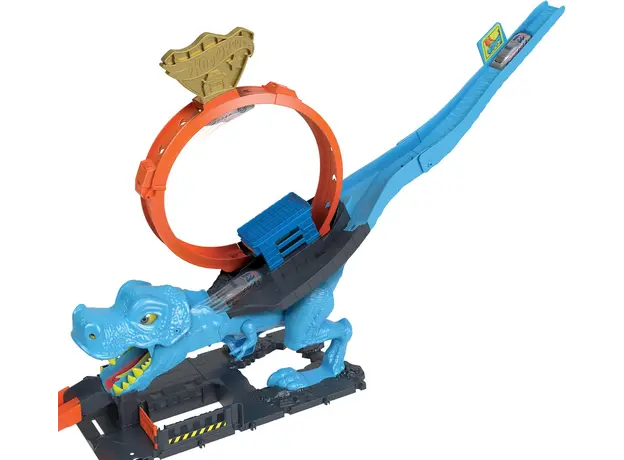 სათამაშო კომპლექტი Mattel HW City T-Rex Chomp Down, 4 image