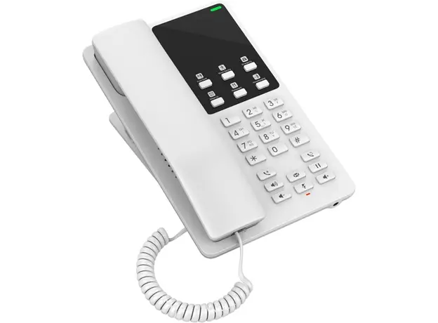 IP ტელეფონი Grandstream GHP620, White Compact Hotel IP Phones, 2 lines, 2 SIP accounts, One 10/100 Mbsps Ethernet ports, PoE, No PSU included, 3 image