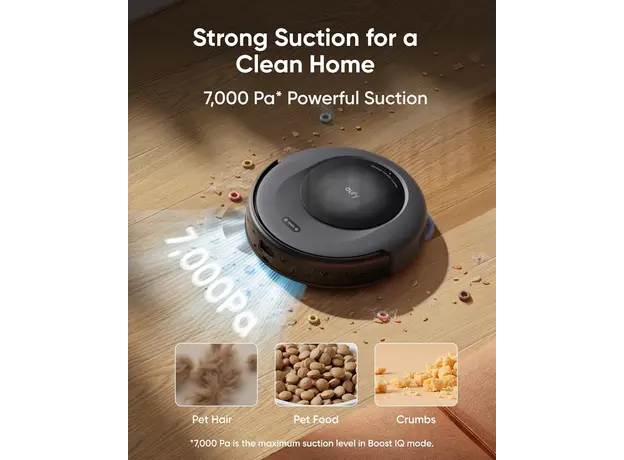 მტვერსასრუტი Eufy Robot Vacuum Omni C20 (G) - Europe (excluded UK plug) Black 1, 5 image