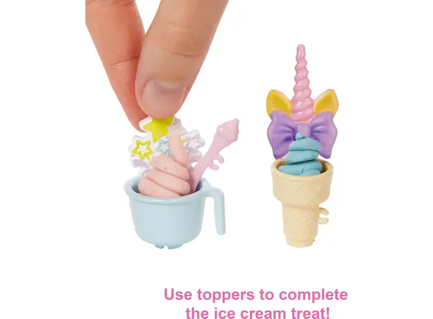 ბარბის თოჯინა MATTEL Barbie Ice Cream Shopkeeper Playset, 6 image