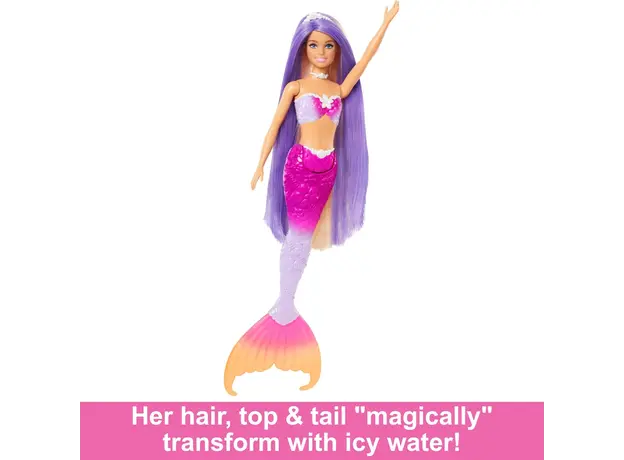 ბარბის თოჯინა MATTEL Barbie Dreamtopia New Feature Mermaid - Malibu, 4 image